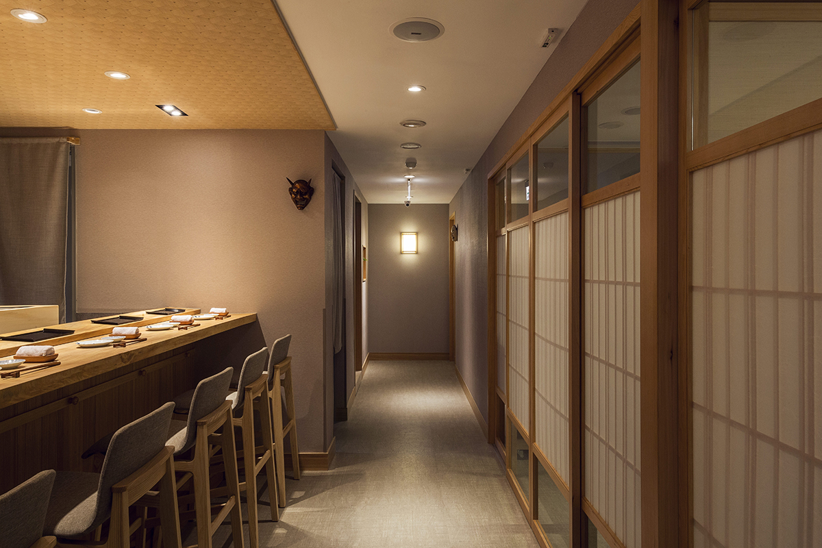 商業空間, 室內設計, 室內裝修, 鮨長谷川壽司