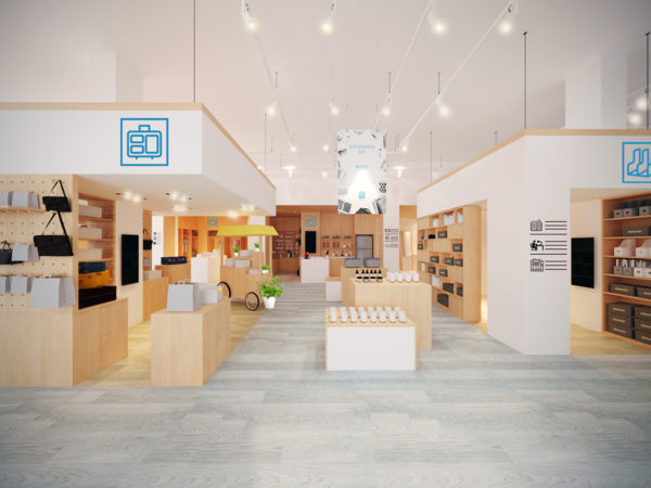 商業空間, 室內設計, 室內裝修, 整理生活品牌旗艦展示店